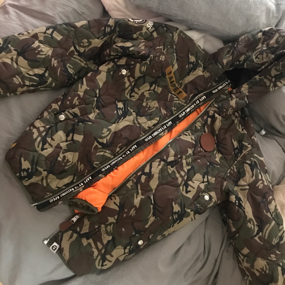 Authentic Bape Camo Puff Jacket